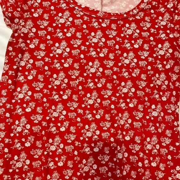 🐶🐶Girls TMG size medium red floral dress🐶🐶 - Picture 2 of 5